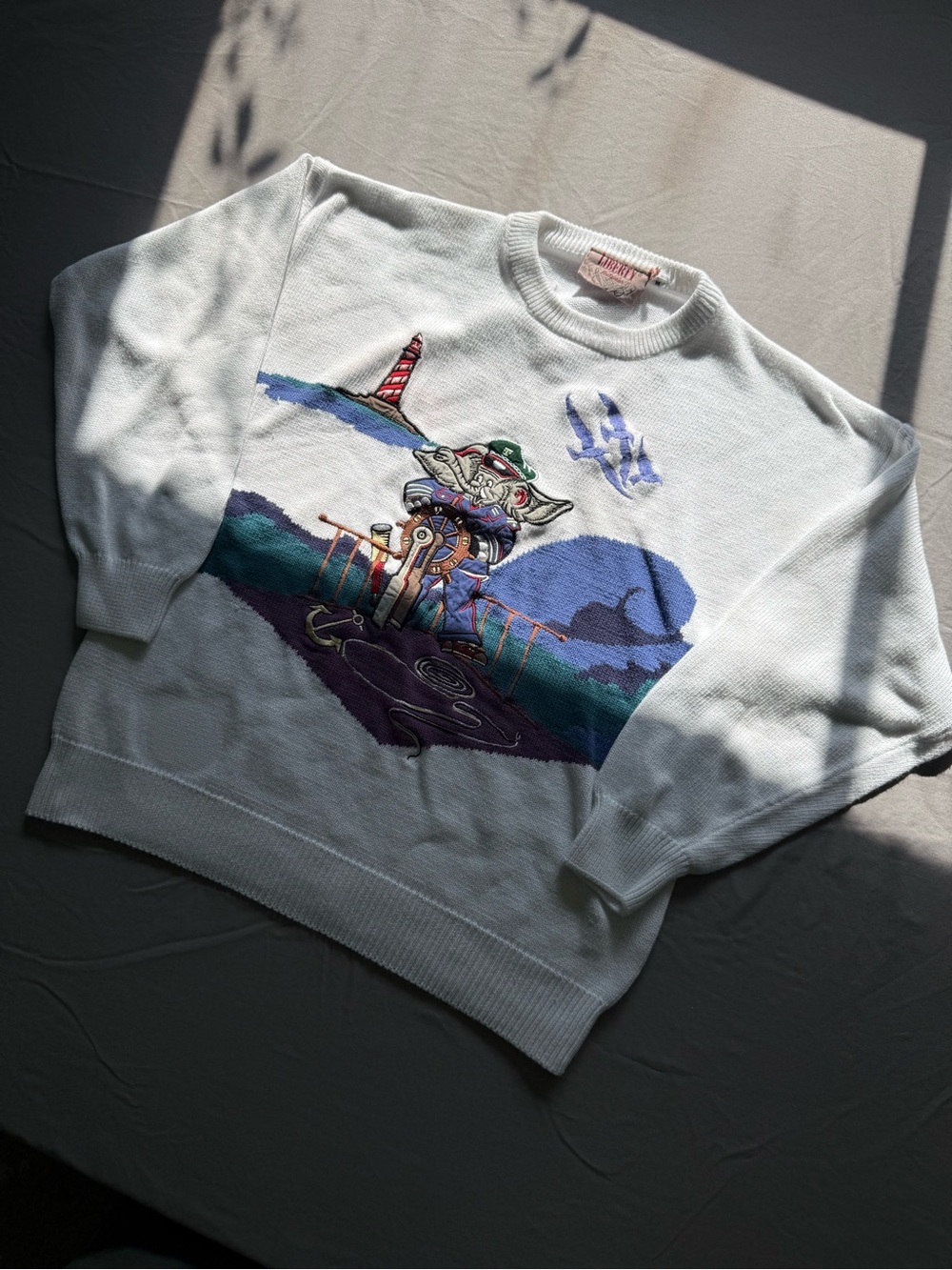 Vintage Liberty Knitwear Nautical Knit Sweater